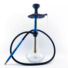 Shisha Pipe - Alpha S Mini Shisha Hookah Set with 150cm Silicon Hose, Clips and Ceramic Bowl