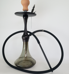 Shisha Pipe - Alpha XS Shisha Hookah Set with 150cm Silicon Hose, Clips and Ceramic Bowl