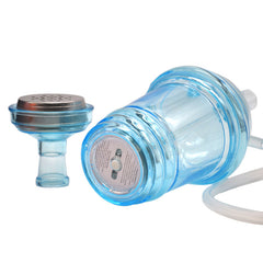 Portable Shisha Pipe Hookah set With LED Light Hose Acrylic Smoking Travel Cup