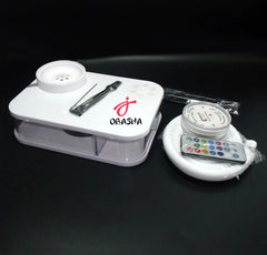 Portable Acrylic Shisha Box Hookah Pipe Plastic LED In-Car Plastic Shisha Box
