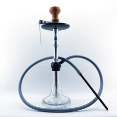 Shisha Pipe - Alpha XS Shisha Hookah Set with 150cm Silicon Hose, Clips and Ceramic Bowl