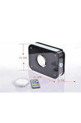 Portable Acrylic Shisha Box Hookah Pipe Plastic LED In-Car Plastic Shisha Box